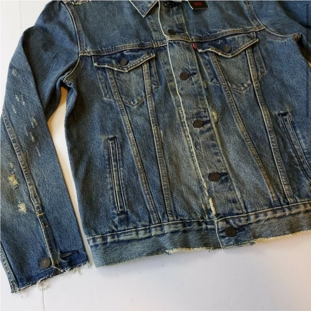 Levis Premium Savage DX Trucker Jean Jacket Mens - Picture 3 of 6